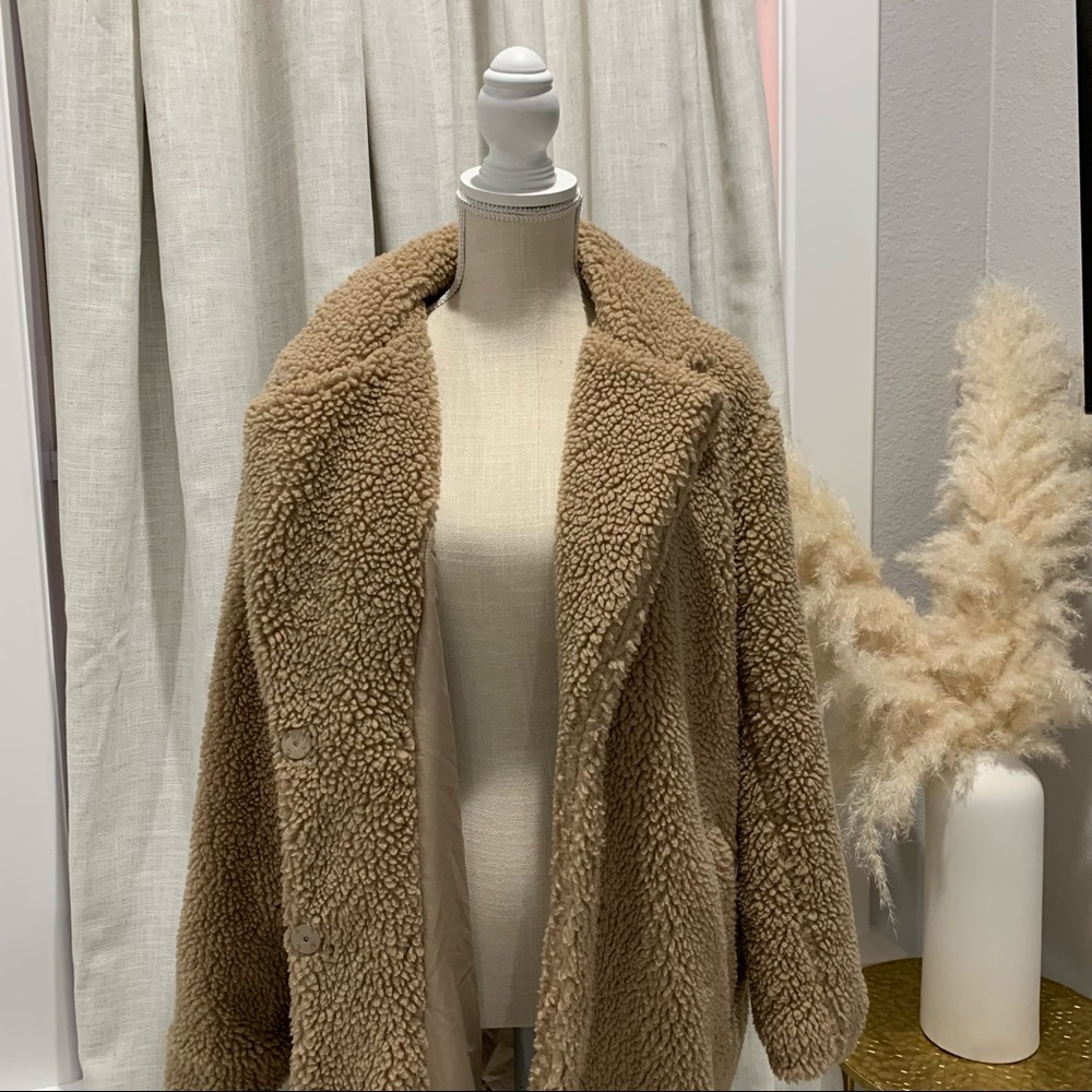 Camel colored Teddy coat